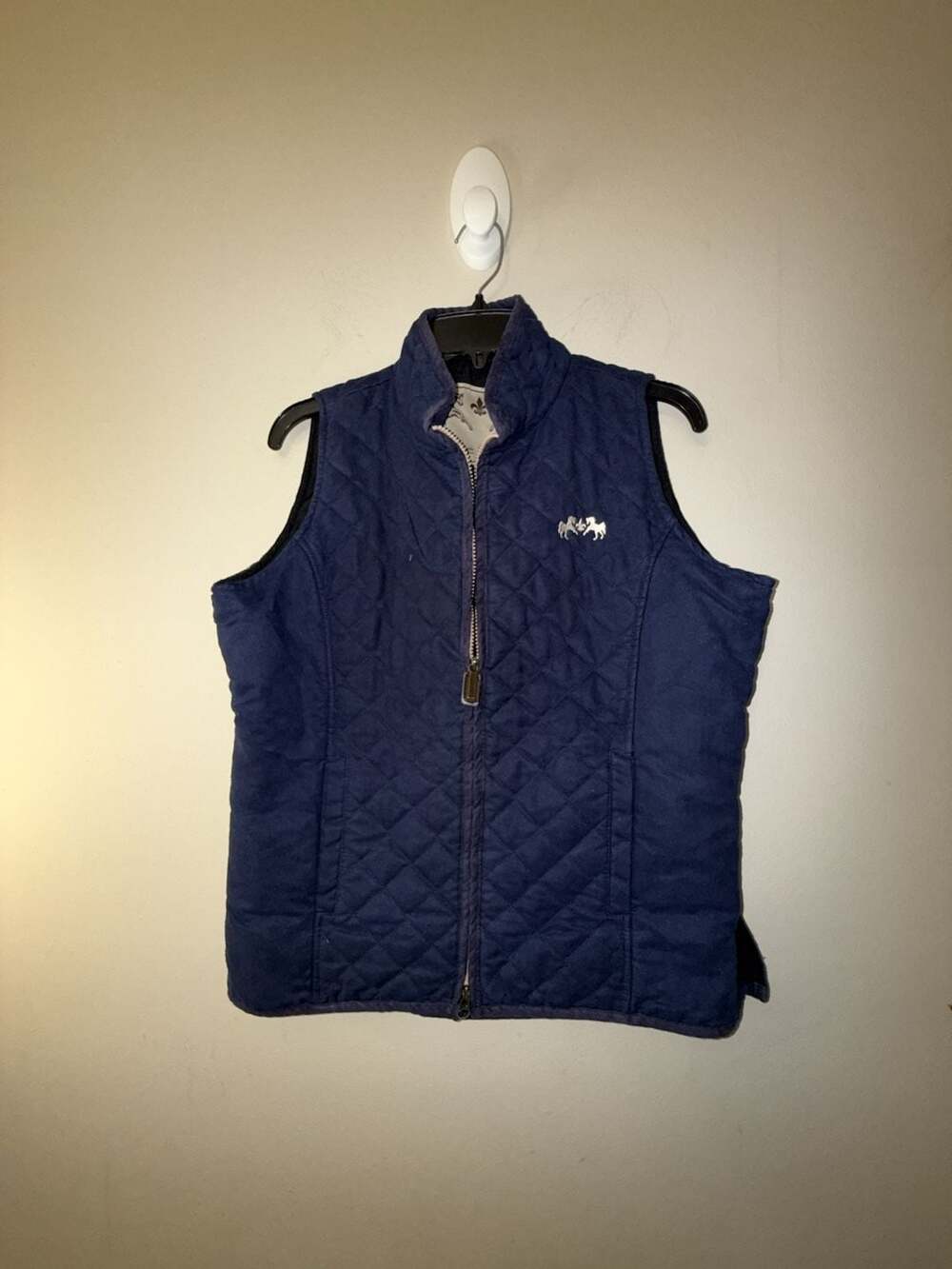 Equine Couture Women's Quilted Suede-Finish Riding Vest
